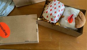 Burger + fries at Burgerlords - Highland Park in Los Angeles