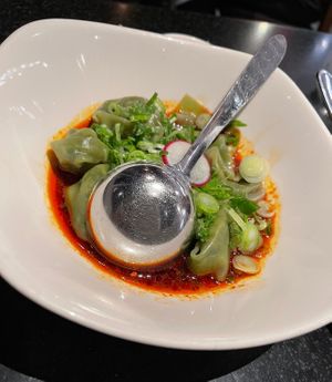 spicy vegan wontons   at Din Tai Fung - 46th St in Seattle