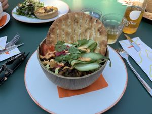 Mushroom shawarma   at Hortus Botanicus in Amsterdam