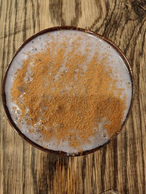 ube horchatta rice pudding at Ramenwell in San Francisco