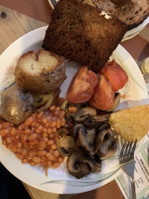 Vegan breakfast   at Granny's Kitchen in Lampeter