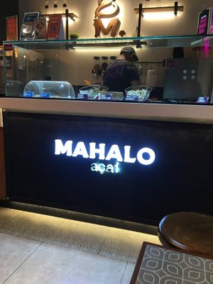 Toppings station  at Mahalo Acai in Makati