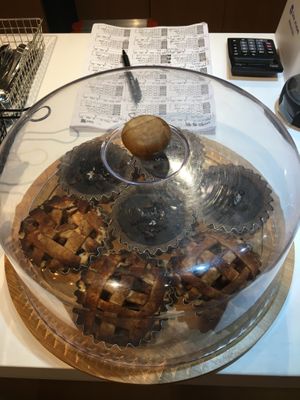 Vegan tarts: choco and apple  at Mahalo Acai in Makati