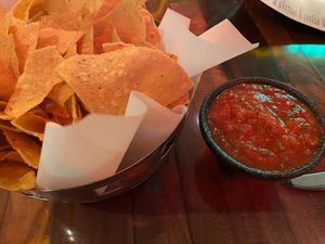 Chips and salsa  at Universal Studios - Antojitos Authentic Mexican Food in Orlando