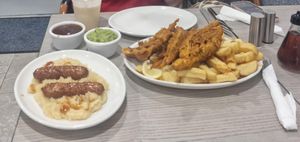 Delicious - Sausage and mash   at Captain Cod in Boston