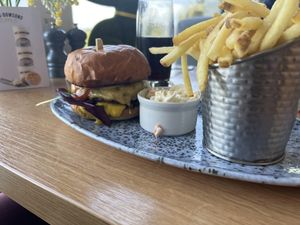 Tasty burger   at Whins Kitchen in Wheelton