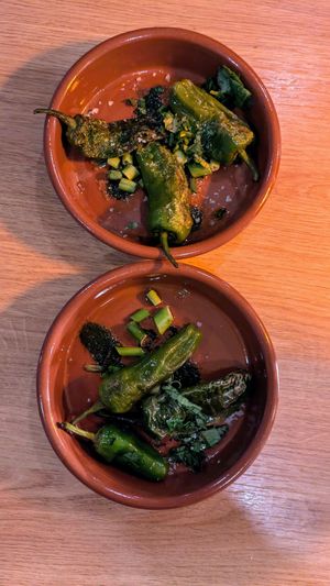 Padron peppers at Whins Kitchen in Wheelton