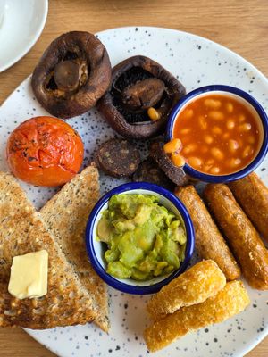big vegan breakfast at Whins Kitchen in Wheelton