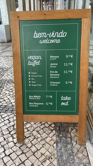 Menu  at DaTerra - Parque das Nações in Lisbon