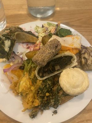 Bit of everything - minus some salad I’d eaten   at DaTerra - Parque das Nações in Lisbon