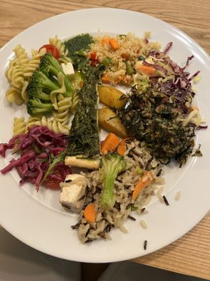 Buffet items I selected. 👍🏼 They also had soup.   at DaTerra - Parque das Nações in Lisbon