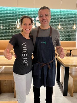 Friendly customer service, almost matching shirts. 😊  at DaTerra - Parque das Nações in Lisbon