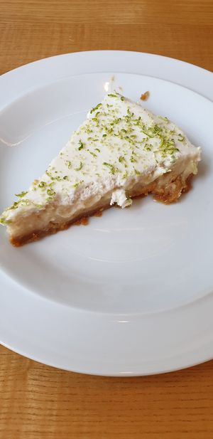 Lime tart at DaTerra - Parque das Nações in Lisbon