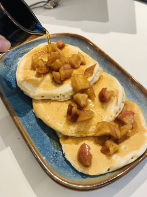 Apple pancakes  at MerseyMade in Liverpool