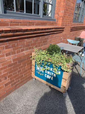 Outdoor seating  at MerseyMade in Liverpool