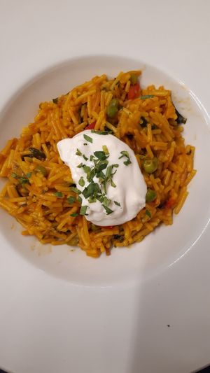 Fideuà at L'Encant Vegetaria in Barcelona