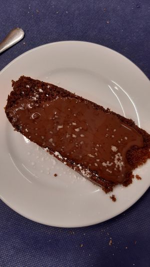 Pastís de xocolata at L'Encant Vegetaria in Barcelona