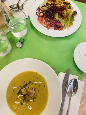 Starters.  at L'Encant Vegetaria in Barcelona