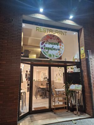 Storefront at L'Encant Vegetaria in Barcelona