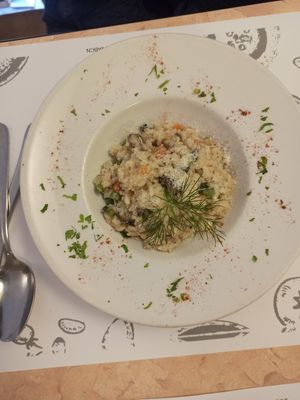 Risotto. at L'Encant Vegetaria in Barcelona