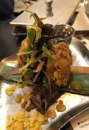 Walnut fritter  at Bhaji Pala in Gatley