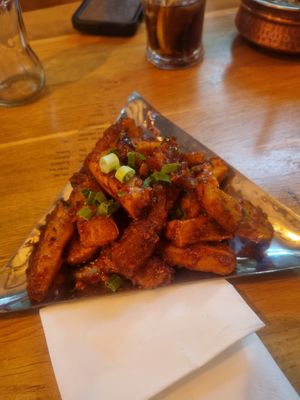 Sweet potato bombay seasoned 😋❤😍 at Bhaji Pala in Gatley