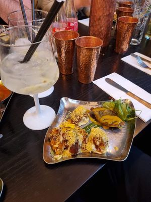 Trio of starters at Bhaji Pala in Gatley