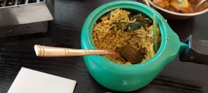 Vegetable biryani at Bhaji Pala in Gatley