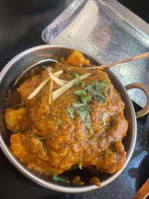 Aloo Gobi (not on the menu but they will prepare)  at Bhaji Pala in Gatley