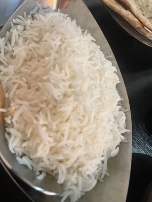 Steamed rice   at Bhaji Pala in Gatley