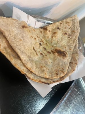Tandoori roti   at Bhaji Pala in Gatley