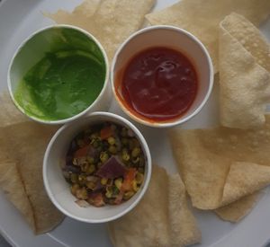 Poppadum & Chutney tray at Bhaji Pala in Gatley