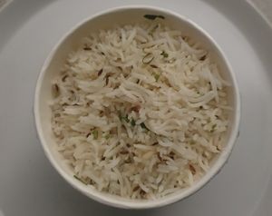 Jeera Rice at Bhaji Pala in Gatley