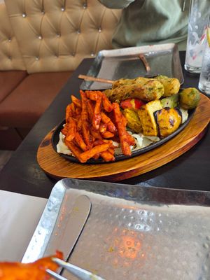 Sizzler platter at Bhaji Pala in Gatley