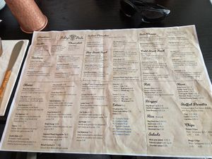 What a great menu ! at Bhaji Pala in Gatley