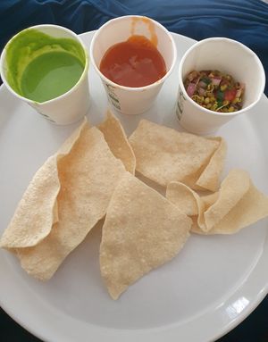 Poppadum & Chutneys at Bhaji Pala in Gatley