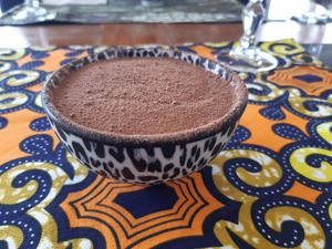 Exellent tiramisu at L'ours Herbivore in Saint-brieuc