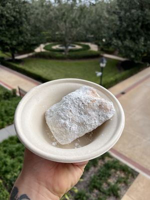 Vegan Beignet from Port Orleans French quarter   at Scat Cat's Club in Orlando