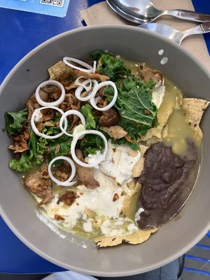 Chilaquiles!!  at Mora Mora - Condesa in Mexico City