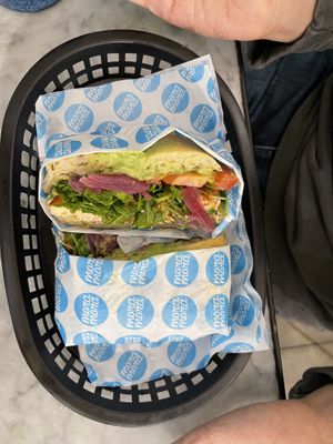 Breakfast bagel  at Mora Mora - Condesa in Mexico City