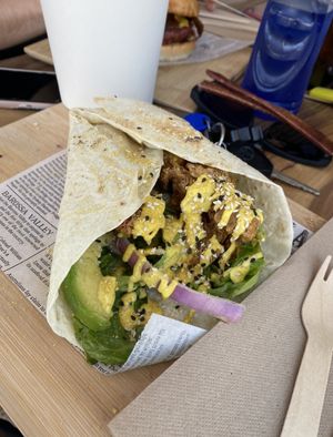 Chicken wrap  at Plant Based Eatz in Gold Coast