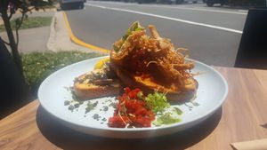 Dukkah Mushrooms at Plant Based Eatz in Gold Coast