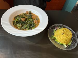 Yukon Callalo  at Antoinette's Restaurant in Whitehorse