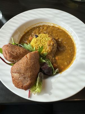 Lentil Dhal  at Antoinette's Restaurant in Whitehorse