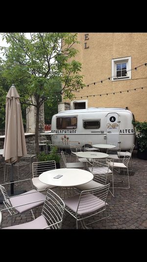 Cute outdoor space, they sometimes also have live music at Alter Schlachthof in Bressanone