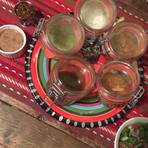 Salsa’s & guacamole  at El Bigote Mexican Kitchen in Kralendijk