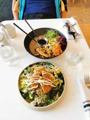 Chashu tofu ramen, kale Caesar at Archway Verdun in Montreal