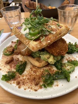 Chicken Waffle: Absolutely delicious  at Archway Verdun in Montreal