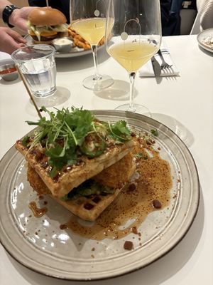 Chicken and waffles  at Archway Verdun in Montreal