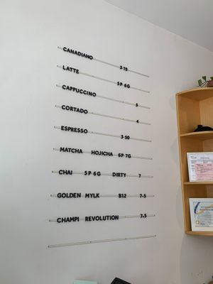 Drink Menu at Archway Verdun in Montreal